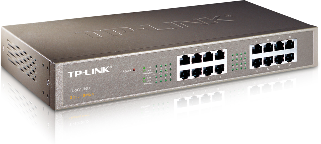 TP-LINK PURE-GIGABIT SWITCH TL-SG1016D,TP-LINK GIGABIT SWITCH TL-SG1016D, SWITCH TL-SG1016D